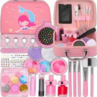 KUFEREK KOSMETYKÓW ZESTAW DO MAKIJAŻU I PAZNOKCI SYRENKA DLA DZIECI PREZENT