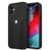 Etui BMW BMHCP12SRSPPK iPhone 12 mini 5,4" czarny/black hardcase Leather