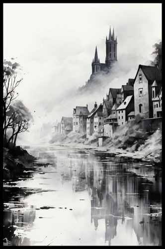 Plakat 56,6x86,4cm Mglisty Refleks na Arena.pl