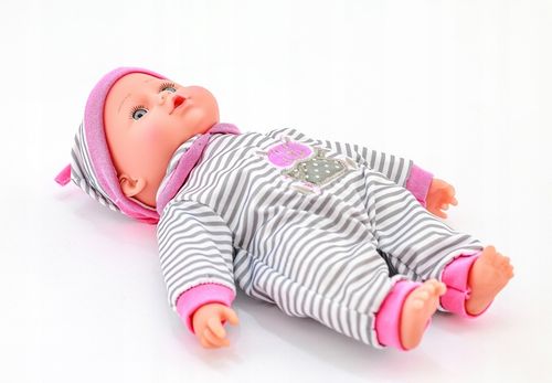 Lalka Bobas Miękka Niemowlę Mówi Śpiewa Interaktywna Niemowlak Mówiąca na Arena.pl