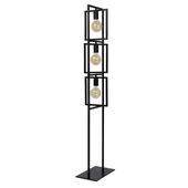 Podłogowa lampa loftowa Luuk 00726/03/30 metalowa z włącznikiem czarna