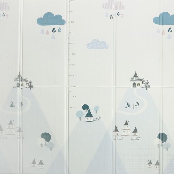 Dwustronna edukacyjna piankowa mata dziecięca XXL 180x200 cm - pingwinek zdjęcie 4