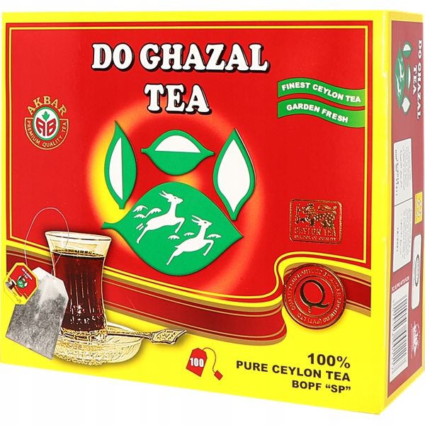 Czarna herbata Do Ghazal 100 torebek zdjęcie 1