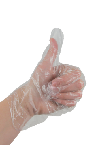 Rękawice foliowe PE moletowane Grube 15 my A'500 na Arena.pl