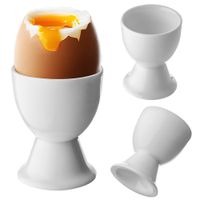 KADAX Podstawka Pod Jajko Kieliszek Do Jajka Na miękko Wielkanoc Biała