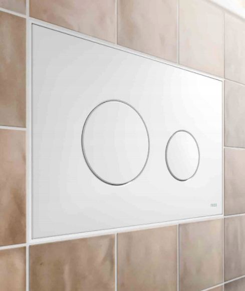 Przycisk spłukujący do WC Tece Loop biały połysk 9240920 zdjęcie 8