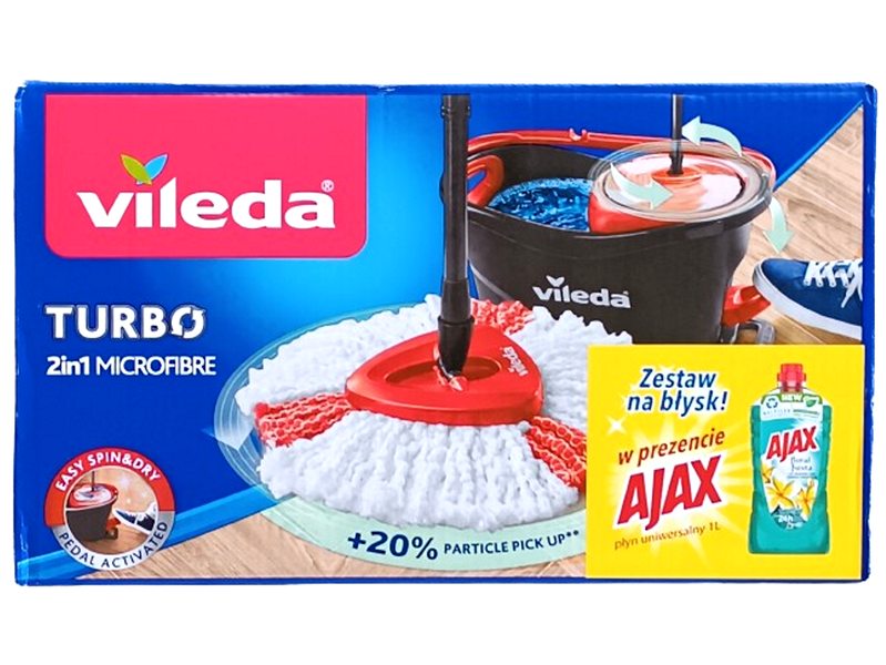 Wiadro i mop obrotowy Vileda Turbo 38cm zdjęcie 3