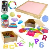 MASTERKIDZ Panel Świetlny LED Zmiana Kolorów Pilotem + Zestaw Akcesoriów