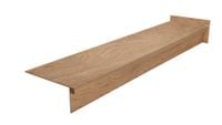 Gruba stopnica drewnopodobna 120x30x4, płytki na schody z kapinosem NATURA