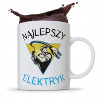 Kubek Prezent Dla Elektryka Najlepszy Elektryk Z Nadrukiem Ze Zdjęciem