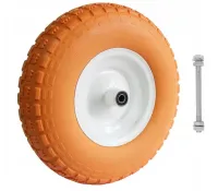 KOŁO DO TACZKI PU pełne bezdętkowe 4.00-6 oś 12 mm