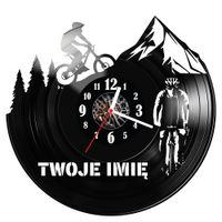 Zegar ścienny z płyty winylowej Rower z imieniem 1892.14