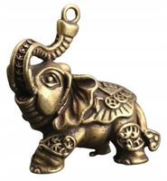 Wisior do Breloczka Znak Zodiaku na Szczęście Słoń Elephant Talizman Happy