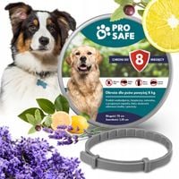 PRO SAFE Obroża na Kleszcze Pchły PSA powyżej 8 kg PRZECIWKLESZCZOWA 72cm