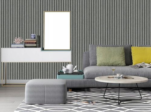 TAPETA LAMEL PANELE ŚCIENNE DREWNIANE 3D WINYLOWA IMITACJA DESKI 45cm x 10m na Arena.pl