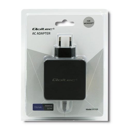 Qoltec Zasilacz do Microsoft Surface Pro 5/6 | 60W | 15V | 4A na Arena.pl