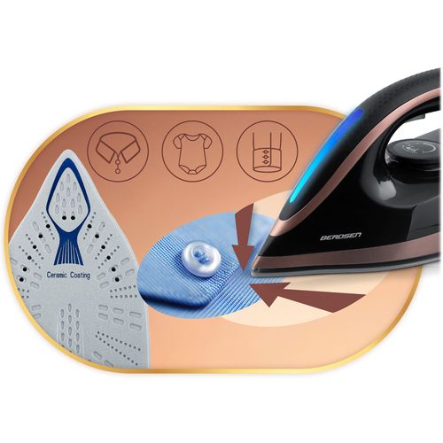 Stacja parowa żelazko generator pary 3000W Berdsen BD-334 ceramiczna powłoka na Arena.pl