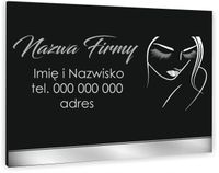 TABLICZKA REKLAMOWA szyld z dibondu nadruk 40x30 cm usługi beauty