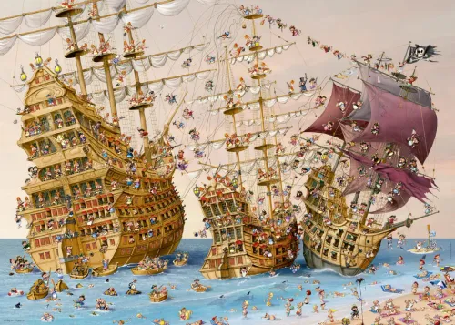 Piraci. Puzzle + plakat, 1000 elementów na Arena.pl