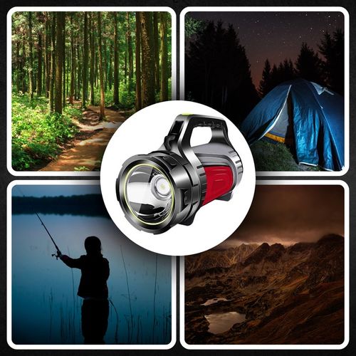 MOCNA LATARKA AKUMULATOROWA SZPERACZ LED POWERBANK ŁADOWANIE TURYSTYCZNA na Arena.pl