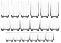 LAV DIAMOND Zestaw Komplet 18 Szklanek Do Napojów SZKLANKI 215+310+385 ml