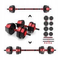 2X Sztanga-hantle HMS kompozyt 15 kg SGC15