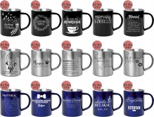 Kubek metalowy z grawerem PREZENT dla nauczyciela na Arena.pl