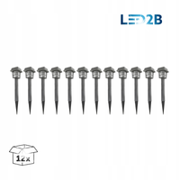 Zestaw 12 szt wbijane lampki solarne barwa zimna IP44 FUSION Kobi