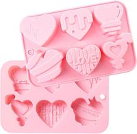 Foremki silikonowe na czekoladki walentynkowe
