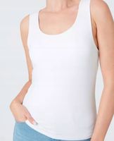 TOP koszulka na ramiączkach BIAŁA gładka elastyczna 2XL T-shirt