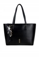 Femestage duża torebka shopper czarny mat brelok BAG3520-020