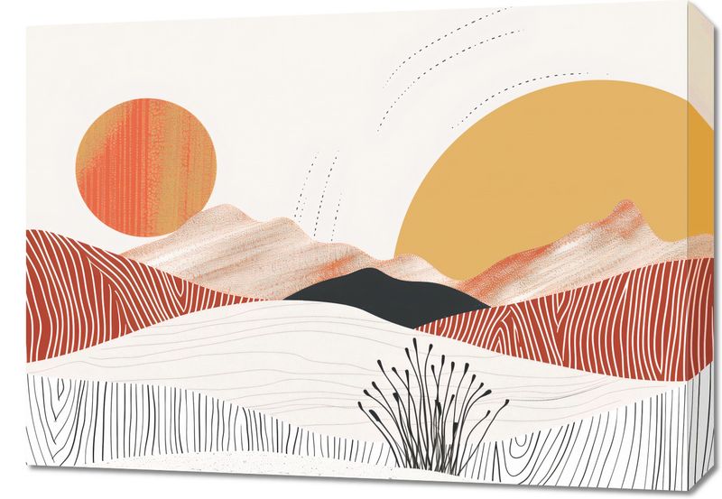 Obraz 70x50cm Roztańczone Słońce zdjęcie 1