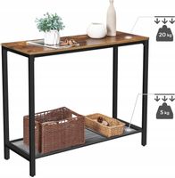 INDUSTRIALNY STOLIK KONSOLA VINTAGE METALOWY