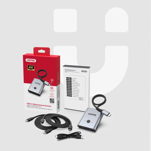 Unitek Dwukierunkowy przełącznik USB-C 4K zdjęcie 6