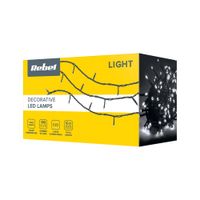 REBEL ZAR0478-1 LAMPKI CHOINKOWE 100 LED ZEWNĘTRZNE 10m, ZIMNE BIAŁE