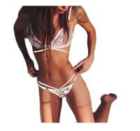 Komplet Bielizny Erotycznej Majtki I Biustonosz S/M (021)