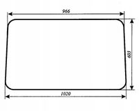 Szyba Tylna - tył Massey Ferguson ciągnika MF-255 kabina Lubsko 2