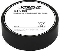 Taśma izolacyjna klejąca 0,15mm x 25mm x 25m czarna