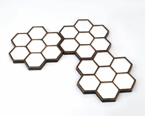Komplet 3 luster okrągłych 25x25x2cm na Arena.pl