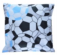 Poduszka poszewka bawełna piłka piłki football niebieski 40x40