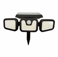 LAMPA SOLARNA LED KINKIET Z CZUJNIKIEM RUCHU I ZMIERZCHU NA ŚCIANĘ