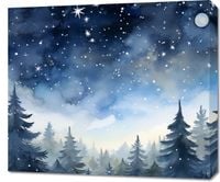 Obraz 70x60cm Tajemniczy Las o Zmierzchu