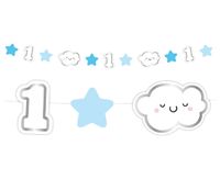 Girlanda na roczek niebieska chmurka, 120 cm