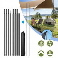 2X 2M TYCZKI NAMIOTOWE, MASZT NAMIOTOWY, SŁUPEK DO PLANDEKI NA KEMPINGU