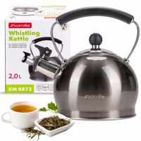 Czajnik tradycyjny stalowy Kamille 2 l szary