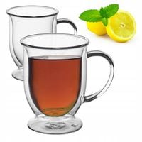 SZKLANKI TERMICZNE KUBKI DO KAWY LATTE HERBATY ZESTAW 2 szt. KAMILLE