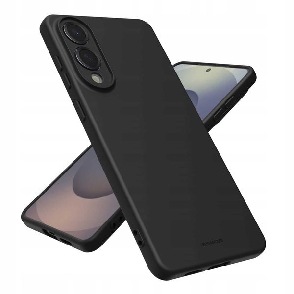 Spacecase Silicone Case 3.0 Galaxy S25 Edge Black zdjęcie 2