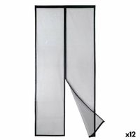 Moskitiera Kipit BA2301-490 Czarny Poliester Magnes 90 x 210 cm Magnetyczny