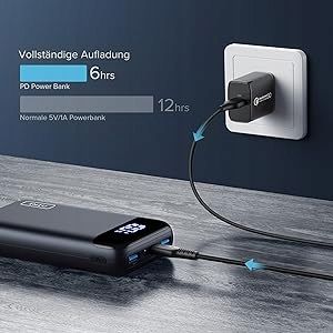 INIU kompaktowy powerbank 20000mAh Dual 3A USB-C do telefonu komórkowego zdjęcie 14