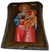 Ikona święty Józef patron małżonków i rodzin chrześcijańskich, cieśli
